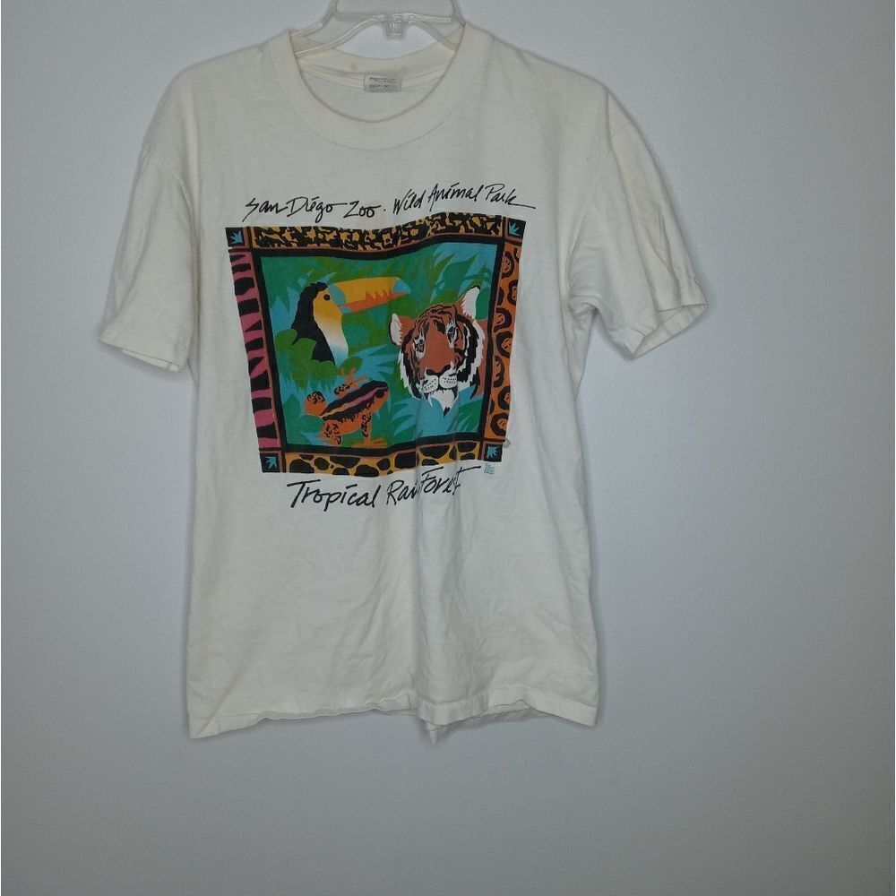 Vintage single stitch San Diego Zoo graphic tee